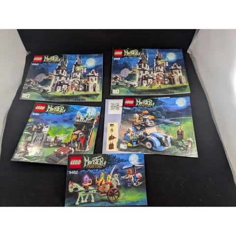 LEGO Monster Fighters Instruction Manuals 9468 9466 9462 Vampyre Castle Mummy