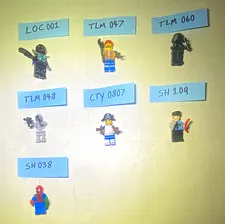 Authentic LEGO mixed Minifigure lot of 7 TLM CTY SH *read description*