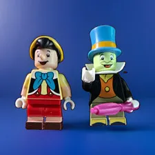 LEGO Disney Minifigures Pinocchio & Jiminy Cricket MINIFIGURES Plastic