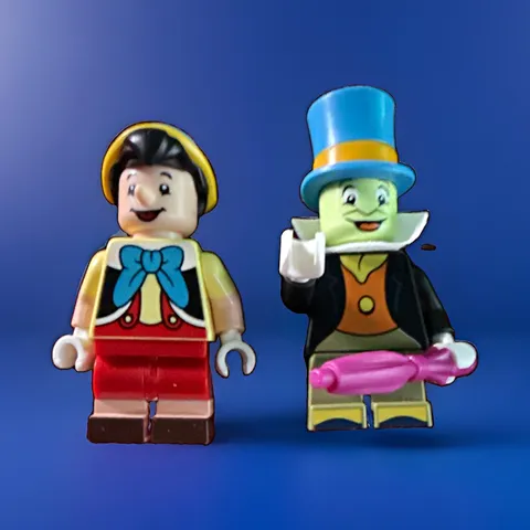 LEGO Disney Minifigures Pinocchio & Jiminy Cricket MINIFIGURES Plastic