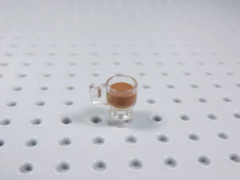 LEGO Trans Clear Cup Mug w/ Coffee Food Minifig AZ