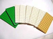 LEGO 3028   Baseplate   6 x 12 - 8 Pieces