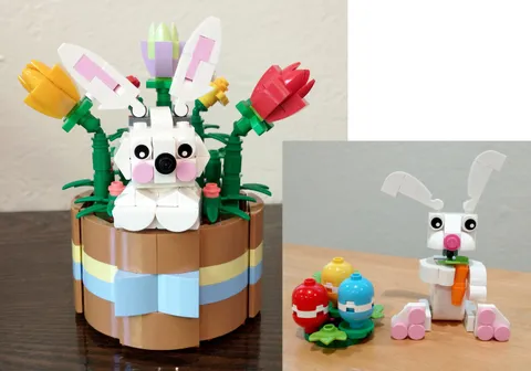 Retired Easter LEGO sets 40587 & 30668 - 100% Complete Sets, No Boxes