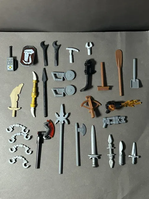LEGO Weapons & Tools Lot of 29 Assorted Pieces