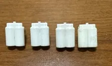 Lot 4 LEGO Minifig Accessories Air Tank Diver Scuba Space # 3838 White Vintage
