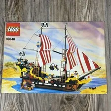 LEGO Black Seas Barracuda Pirate Ship Instructions Manual Only 10040