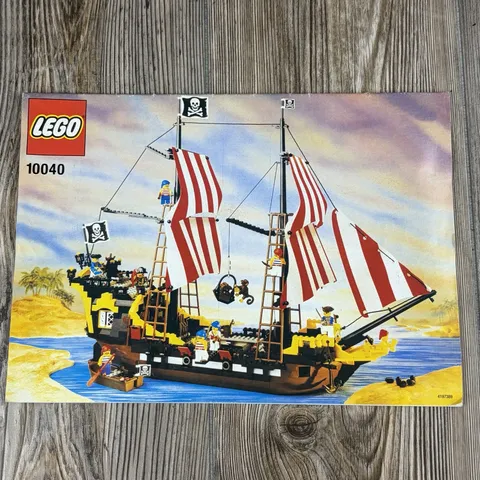 LEGO Black Seas Barracuda Pirate Ship Instructions Manual Only 10040