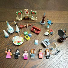 LEGO Harry Potter Yule Ball Minifigures Lot - 6 Figures w/ Wands & Piano: Used