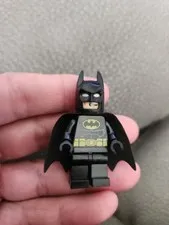 LEGO Batman black cape dual sided head minifigure 
