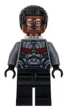 LEGO® Minifigure Super Heroes sh0503 Falcon Dark Bluish0 Gray and Black Suit