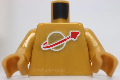 Lego Torso Classic Space Logo High on Torso Pattern Inside Ribs Second Reissue