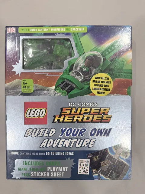 (SEALED) Lego D.C. Super Heroes Book, Green Lantern Minifigure And Spaceship 