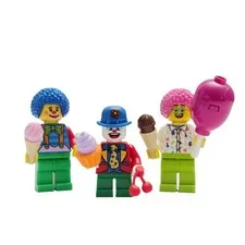 LEGO Circus Clown Minifigure Lot 3 Clowns Balloon Accessories Carnival Fair MOC