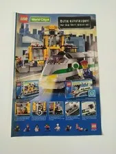 Rare Advertising Flyer Promotional Sheet LEGO City City 4511 4513 World 2003