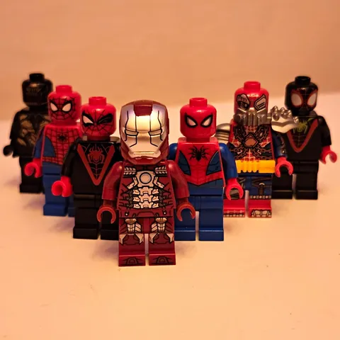 LEGO Marvel Minifigure Lot Spider-Man Miles Morales Iron Man