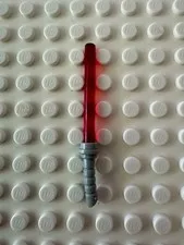 LEGO Minifigure, Weapon Lightsaber Hilt Short with Ridges 61199 w Trans-Red Bar