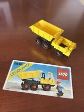 VINTAGE LEGO TOWN 6648 DUMP TRUCK 100% PARTS COMPLETE w MANUAL EUC!