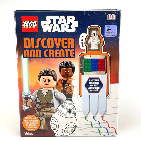 LEGO Star Wars Discover & Create Book w/Boba Fett Minifigure SW0631 - New Sealed