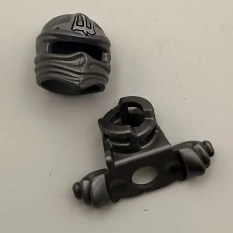 LEGO Ninjago Zane Titanium Ninja Parts 70748 Silver Hood Shoulder Armor