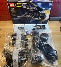 LEGO DC 76273 Batman Construction Figure & the Bat-Pod (Not Complete For Parts)