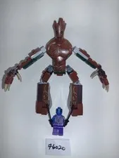 LEGO Groot complete Brick Built Super Heroes Guardians of  Galaxy 76020 + Nebula