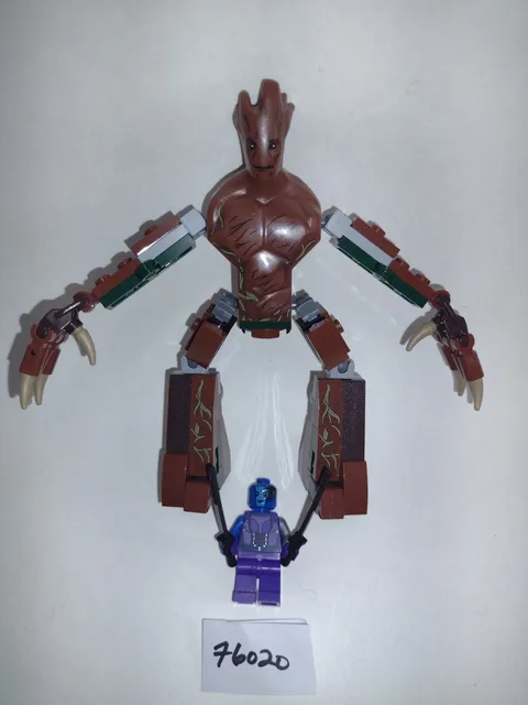 LEGO Groot complete Brick Built Super Heroes Guardians of  Galaxy 76020 + Nebula