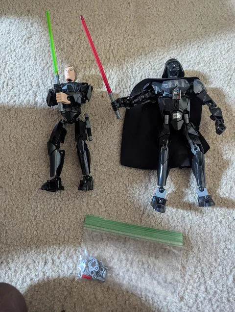 LEGO Star Wars 66536 Luke and Vader Buildable Figures w/ Assessories And Poster