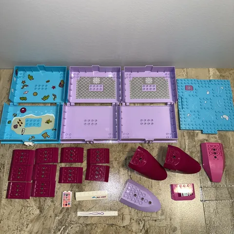 Lego Disney Princess Storybook Parts Little Mermaid Frozen Magenta Pink Blue Lot