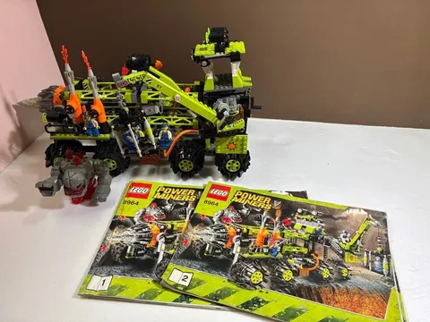 LEGO Power Miners Titanium Command Rig 8964 In 2009 Used Retired W/Manuals