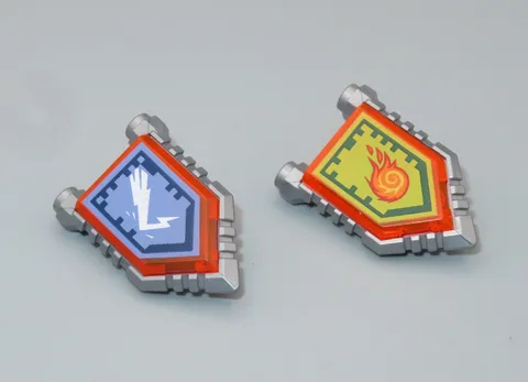 LEGO #6 Nexo Knights shields with tiles for minifigures lot orange