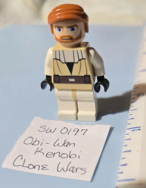 LEGO Star Wars The Clone Wars 7753 9525 7676 7931 sw0197 Obi-Wan Kenobi Minifig