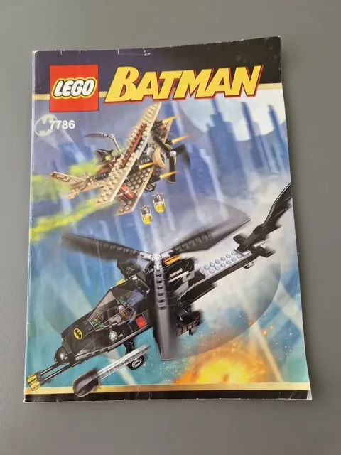 Lego Building Instructions 7789 Batman Batcopter The Hunt for Scarecrow
