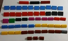 LEGO Slope Bricks 56 Parts 4445, 3297, 3037, 3038 Dark Red, 33 and 45 degree 4x3