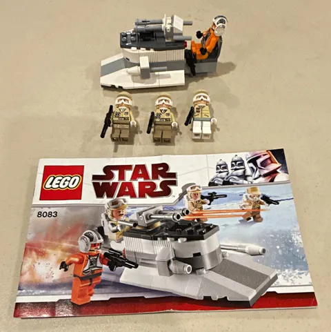 LEGO Star Wars 8083 Rebel Trooper Battle Pack 79pc Minifigs Manual No Box