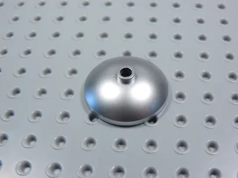 LEGO Metallic Silver Round 3x3 Radar Dish Saucer BN
