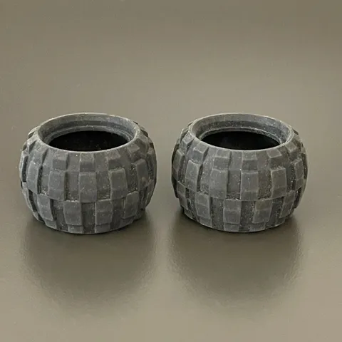 LEGO Rubber Tires 43.2 x 28 Balloon Small Black 6579 Lot of 2