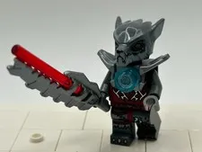 LEGO Wakz wolf minifigure Silver Armor Legends of Chima 70009 loc008