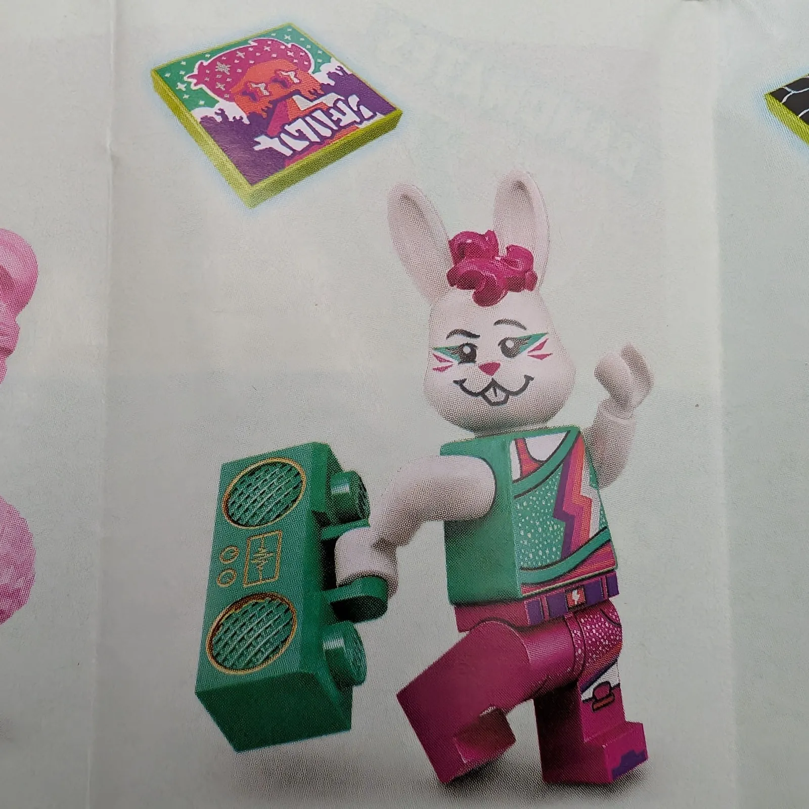 LEGO Minifigure Bunny Dancer, Vidiyo Bandmates Minifigure, Series 1 vid010