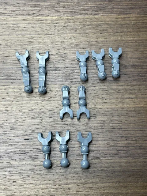 Lego dark gray Joint sockets Different Sizes Lot Of 10