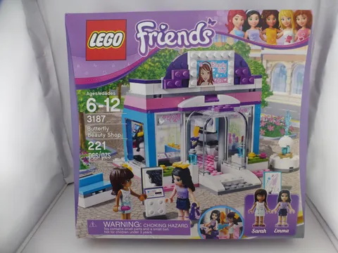 LEGO Friends 3187 Butterfly Beauty Shop New Sealed 221 Pcs Emma Sarah F1