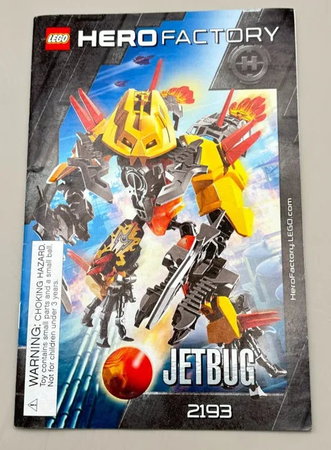 Lego Hero Factory Jetbug 2193 Instruction Manual Book ONLY