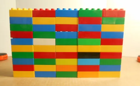 Lot of 50 Duplo Lego 2 x 4 Bricks Building Blocks Assorted Colors O24