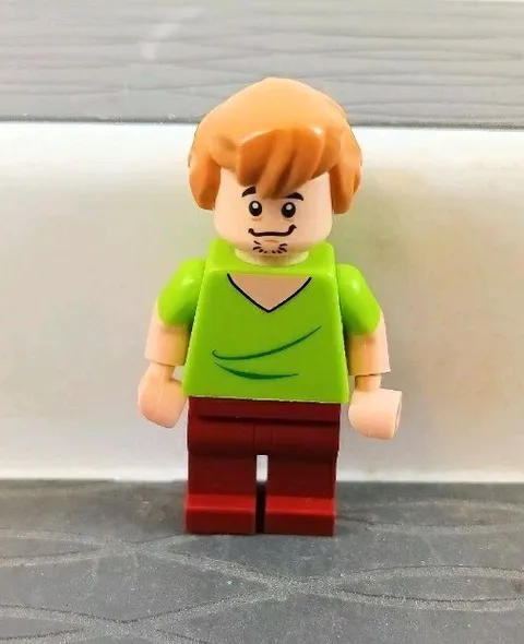 Lego Scooby Doo Shaggy Minifigure Smiley Angry Face
