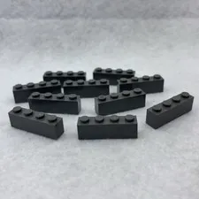 LEGO 3010 Dark Bluish Gray Brick 1 x 4 (x10)
