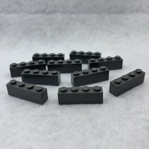 LEGO 3010 Dark Bluish Gray Brick 1 x 4 (x10)
