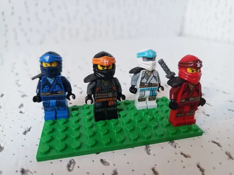 LEGO NINJAGO Minifigures Set - Kai, Jay, Cole & Zane - Genuine LEGO
