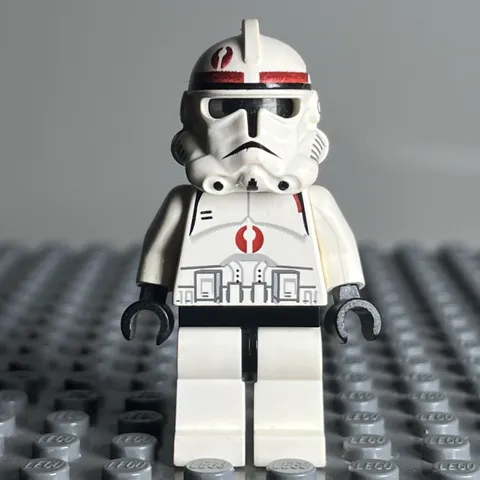 BARC Trooper Episode 3 7250 Red Clone Star Wars LEGO Minifigure Mini Figure 2T