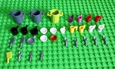 Lego Minifig Kitchen Accessories Lot Of 31 | See Description For Full Item List