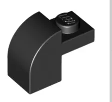 LEGO 70x Black Slope, Curved 2 x 1 x 1 1/3 inv.628
