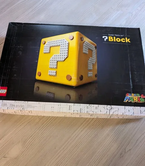 DAMAGED BOX Lego Super Mario 64 Question Mark Block 71395 READ DESCRIPTION